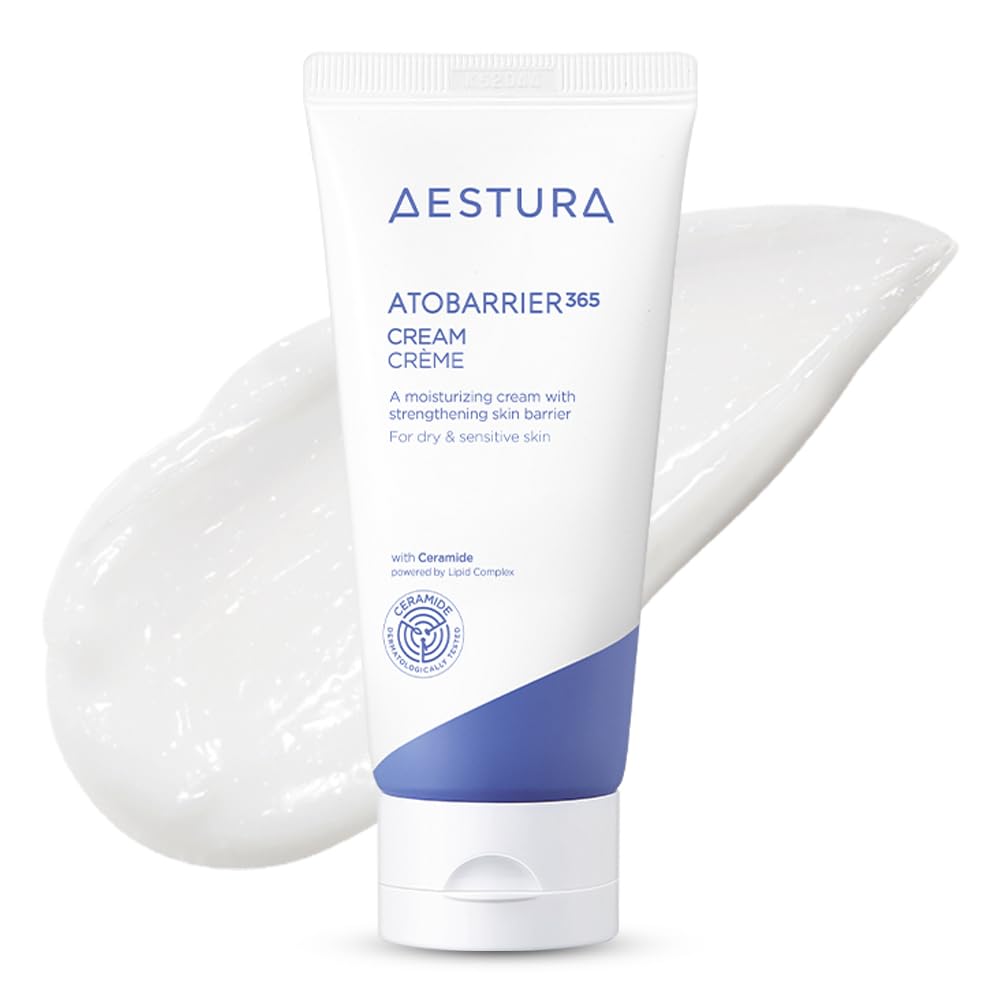 AESTURA ATOBARRIER365 Cream with Ceramide | Korean Moisturizer for Barrier Restore | 120-Hour Hydration, Encapsulated Ceramides for Dry and Delicate Pores and skin, Non-Comedogenic