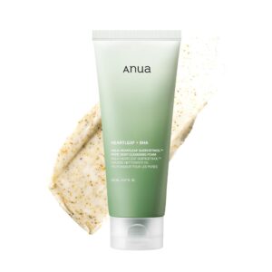 ANUA Heartleaf Quercetinol Deep Cleaning Foam – Facial Cleanser for Double Cleaning with BHA, Hyaluronic Acid, and Glycerin, Blackhead Remover, Korean Skincare