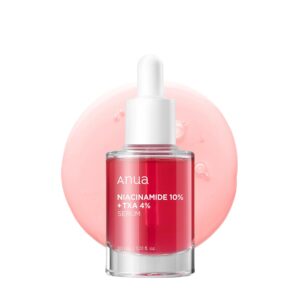 Anua Niacinamide 10% & Tranexamic Acid 4% Serum with Ceramide, Hyaluronic Acid, and Vitamin B12 – Pure Colour, Perfume-Free, Splendid for Delicate Pores and skin, Promotes Korean Glass…