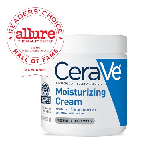 CeraVe Hydrating Cream | Moisturizer for Face and Physique | Dry Pores and skin Components with Hyaluronic Acid and Ceramides | Day by day Use | Oil-Free | Perfume-Free |