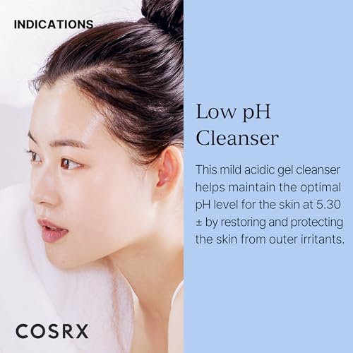 COSRX Low pH Good Morning Gel Cleanser - Amazon Unique, Mild Each day Face Cleanser for Delicate Pores and skin with BHA & Tea Tree Oil, pH Balancing Method, Korean Skincare (13.52...