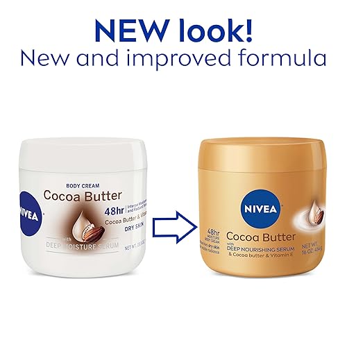 NIVEA 16 Ounce Cocoa Butter Physique Cream with Deep Nourishing Serum