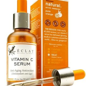 Vitamin C Facial Serum – Darkish Spot Corrector with Hyaluronic Acid, Ferulic Acid, and Vitamin E – Anti-Growing old and Brightening Method, Pure Vitamin C Pores and skin Serum