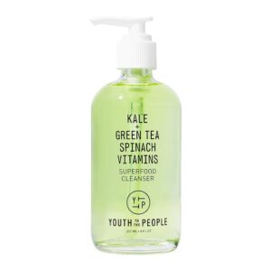 Youth To The Individuals Superfood Facial Cleanser – Kale and Inexperienced Tea Components – Mild Face Wash, Make-up Remover, and Pore Minimizer for All Pores and skin Varieties – Vegan-Pleasant